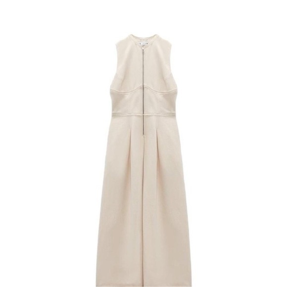 ZARA DRESS WITH ZIPPER - LIMITED EDITION BEIGE  | 2902/586 - Picture 3 of 7